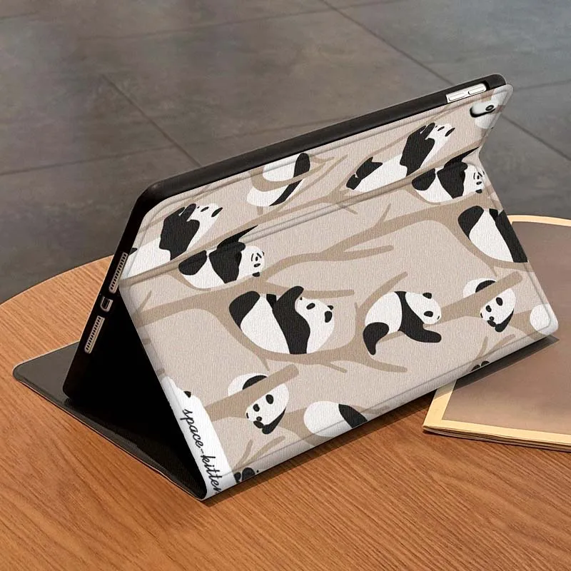الإبداعية الباندا الكرتون نمط الحال بالنسبة لباد برو 10th 11th 5th 6th 7 8 9 2 gen 11 13 M4 M5 10.2 9.7 12.9 10.5 10.9 بوصة اللوحي #6