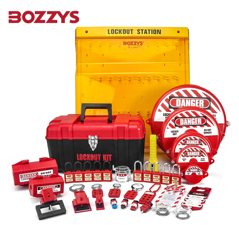 BOZZYS Safety Valve and Electrical Ultimate Lockout Kit to Lock-out the Most Common Mechanical and Electrical Control Points