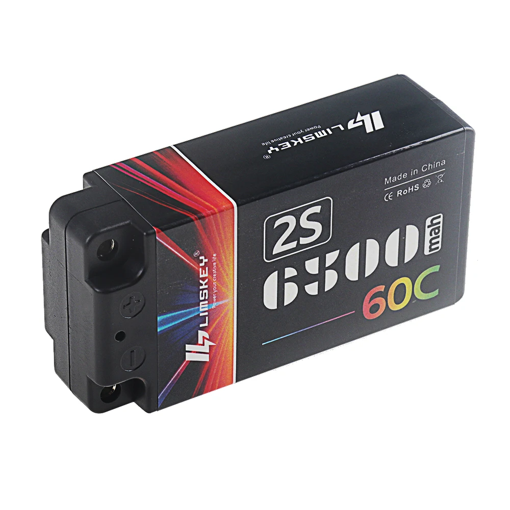 Lipo 2S 7.4V Battery 6500mAh 60C Hard Case With T / XT60 Plug For RC Car Boat Truck Tank Vehicle Truggy Buggy Climbing Models