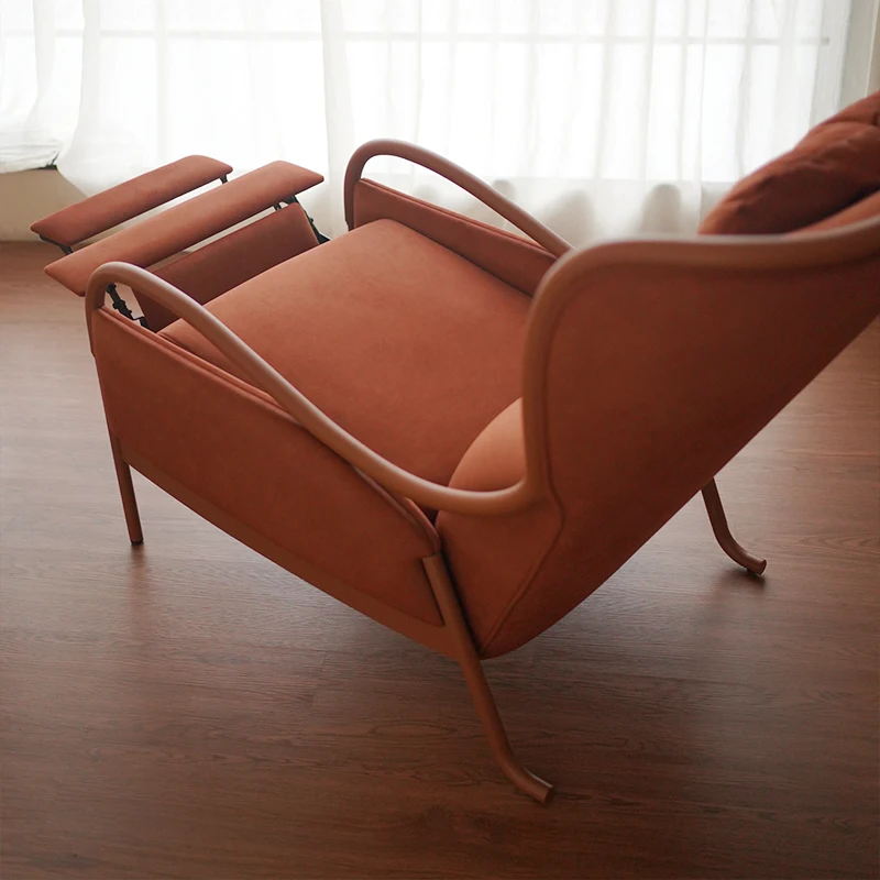 

Sofa anti-cat scratching fabric living room bedroom single recliner light luxury ergonomic lazy leisure chair