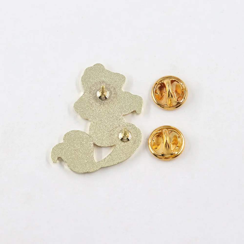 1PC Vintage Old School Blonde Mermaid Enamel Pin, Retro Ocean‑Style Tattoo Brooch, Fantasy Marine Jewelry Gift