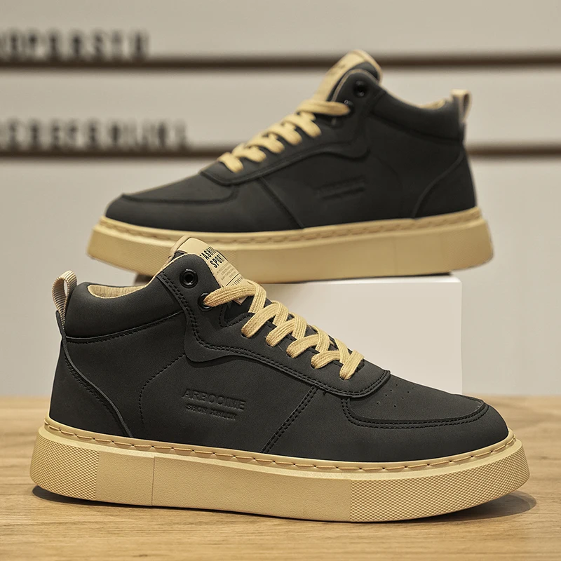 

New Summer Versatile and Fashionable Casual Sports Shoes for Men, High-top Sneakers for Teenagers