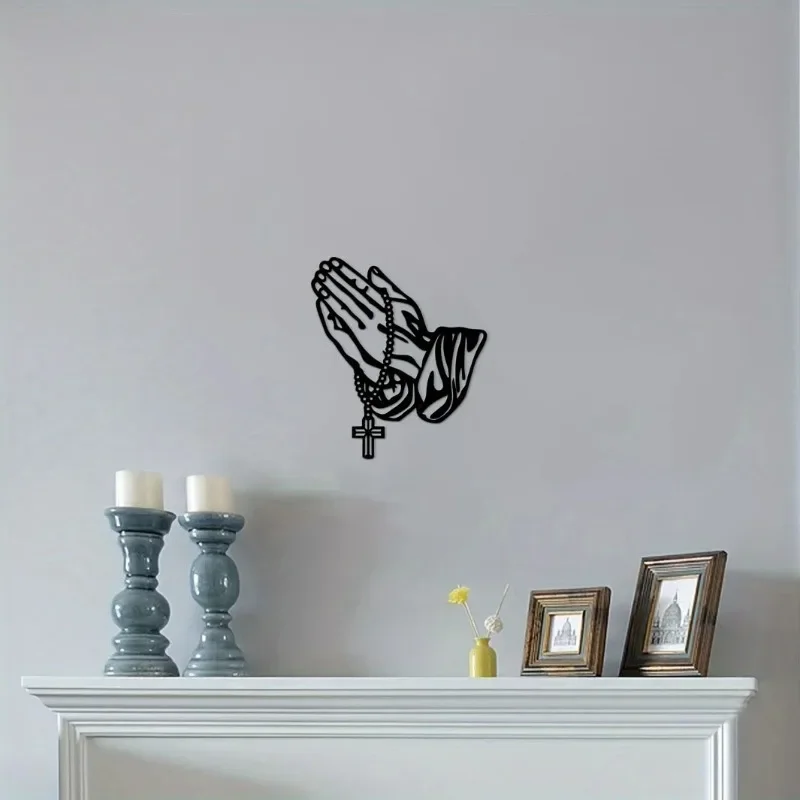 

Готическая черная металлическая молитвенная ручная роспись Хэллоуин украшение дома подарок настенное украшение