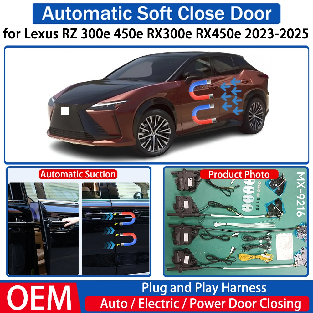 for Lexus RZ 300e 450e RX300e RX450e 2023-2025 Car OEM Automatic Soft Close Door Electric Suction Kit Auto Power Closing System
