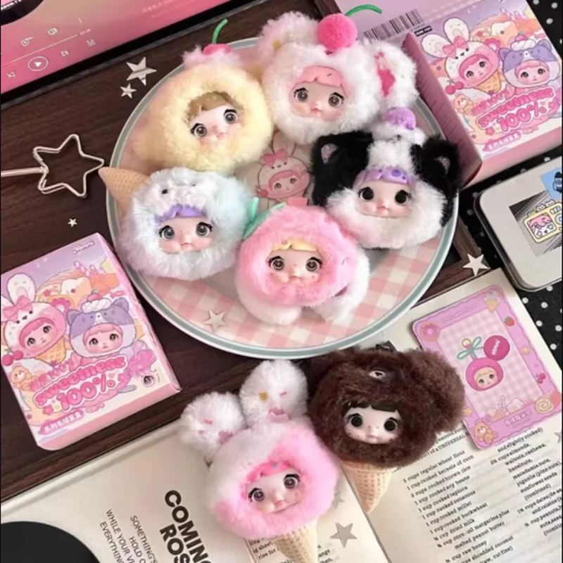 Die Neue Nommi Klebreis Süße 100% Serie Plüsch Blind Box Nette Desktop Ornament Puppe Spielzeug Für Mädchen Geschenk