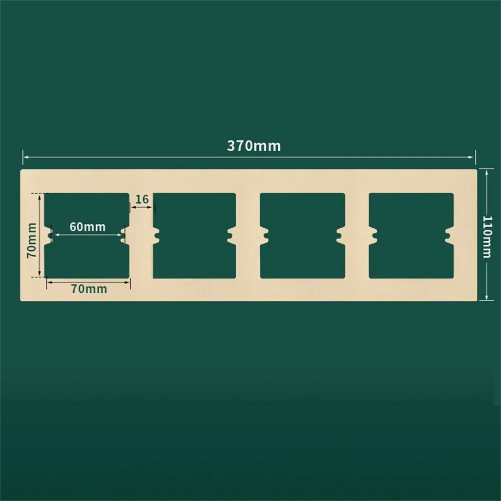 Decorative Frame Switch Socket Panel Elegant Colors Everyday Use Hassle-Free Upgrade Modern Home Decor Tool Part