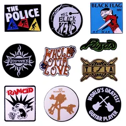 Classic Band Logo Punk Music Rock Band Badge Enamel Pins Metal Cartoon Brooch Backpack Decorative Accessories Singer fans Gift