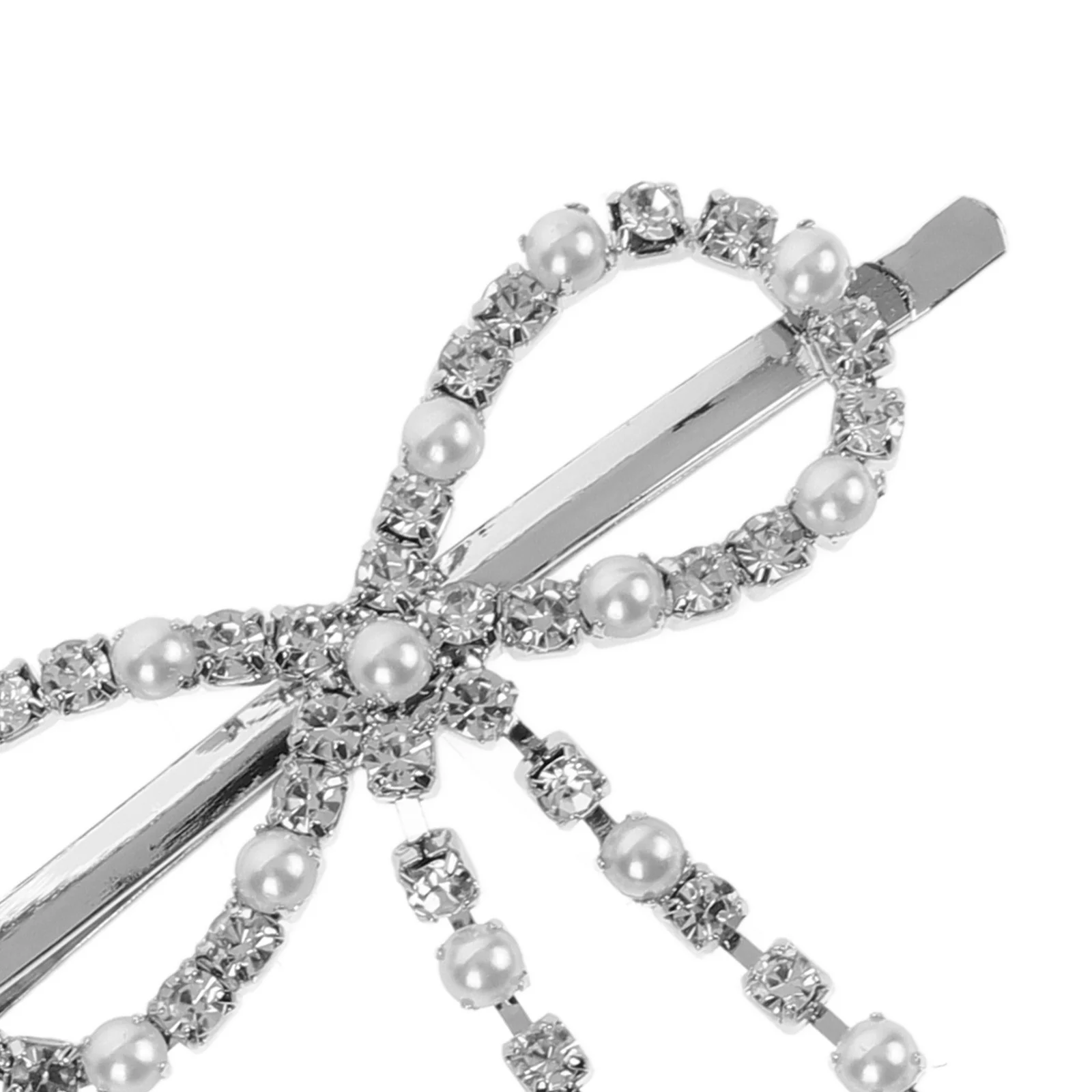 

2pcs Bow Clip Rhinestone Decorative Clips For Women Small Metal Hair Pins Lightweight Easy To Use For Daily Party Kawaii Hair