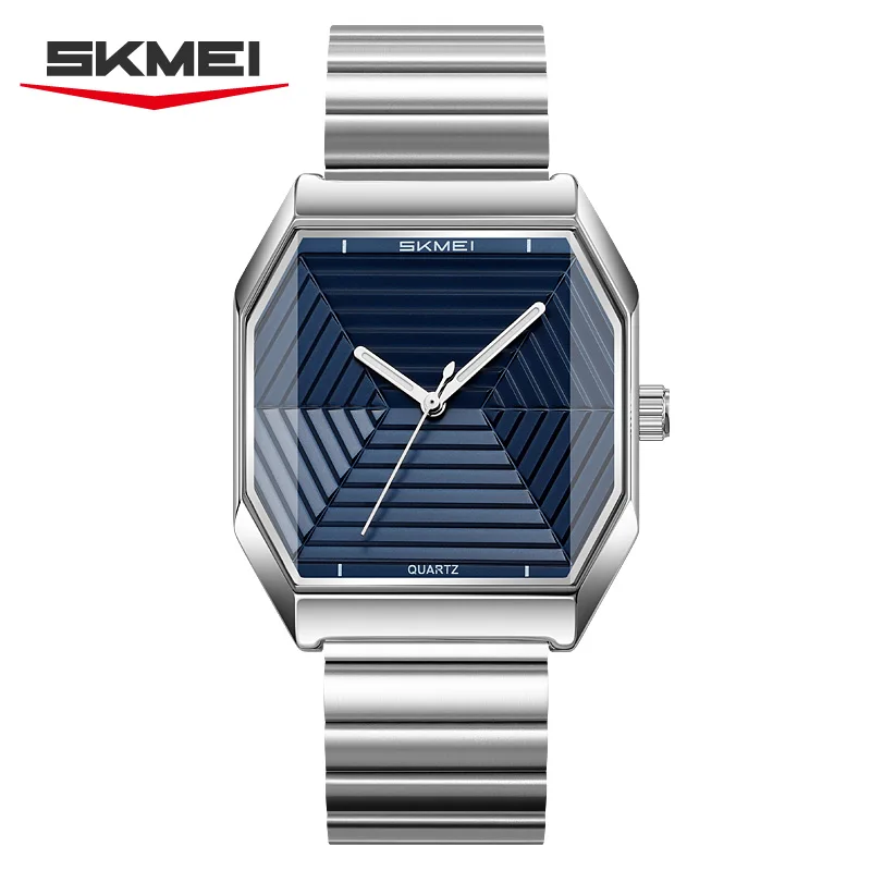 

SKMEI 9393 Creative Style Watches Stainless Steel Men Clock Waterproof Sports jewelry Quartz watches for man relógios masculino