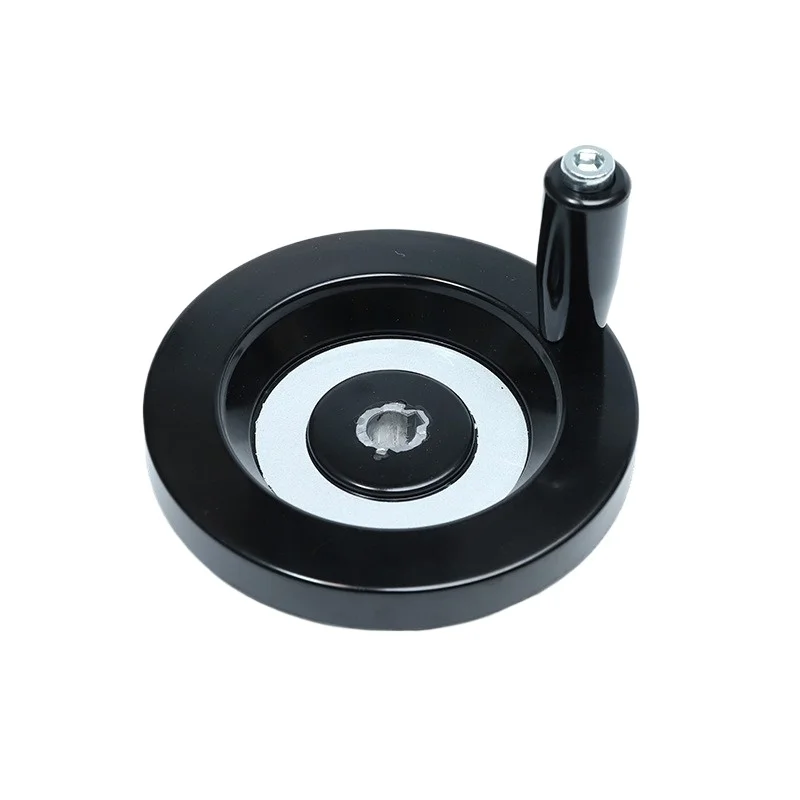 For Back Corrugated Handwheel, Plus Top Wire, Machine Tool Round Turntable Accessories, with Keyway Rocker（2pcs）