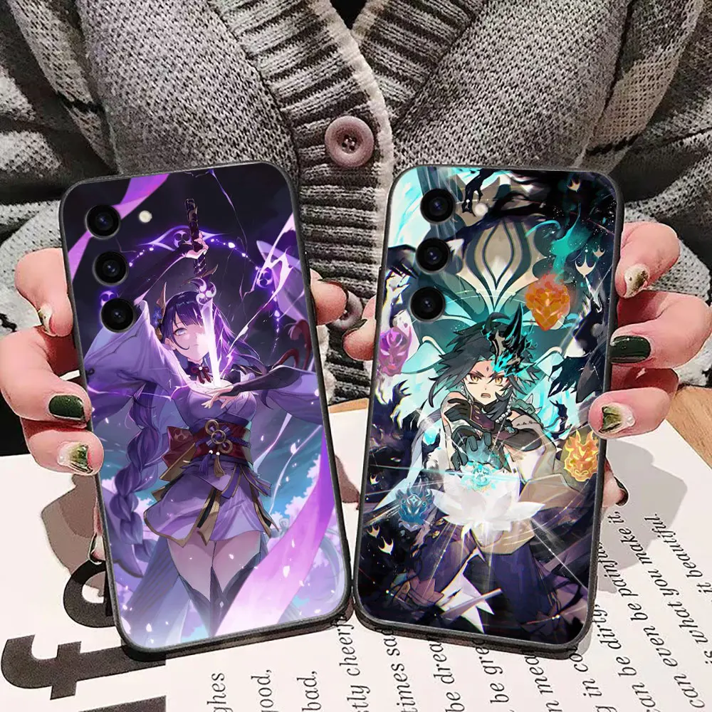 HOT Game G-Genshin Impact Phone Case For Samsung S9 S10 A91 S20 S11 S21 S22 S23 S24 S30 FE PLUS ULTRA 5G Case Funda Capa Shell