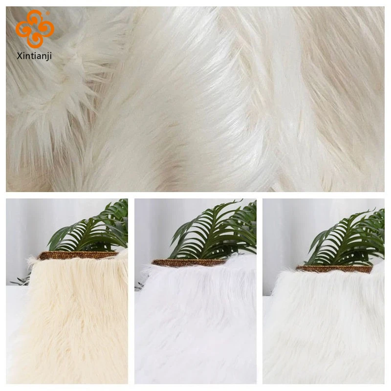 9 سنتيمتر العاج الأبيض طويل كومة فو الفراء النسيج مثالية ل Fursuit ، تأثيري حلي ، تقليم ، عيد الميلاد الديكور ، DIY بها بنفسك سانتا كلوز اللحية #3