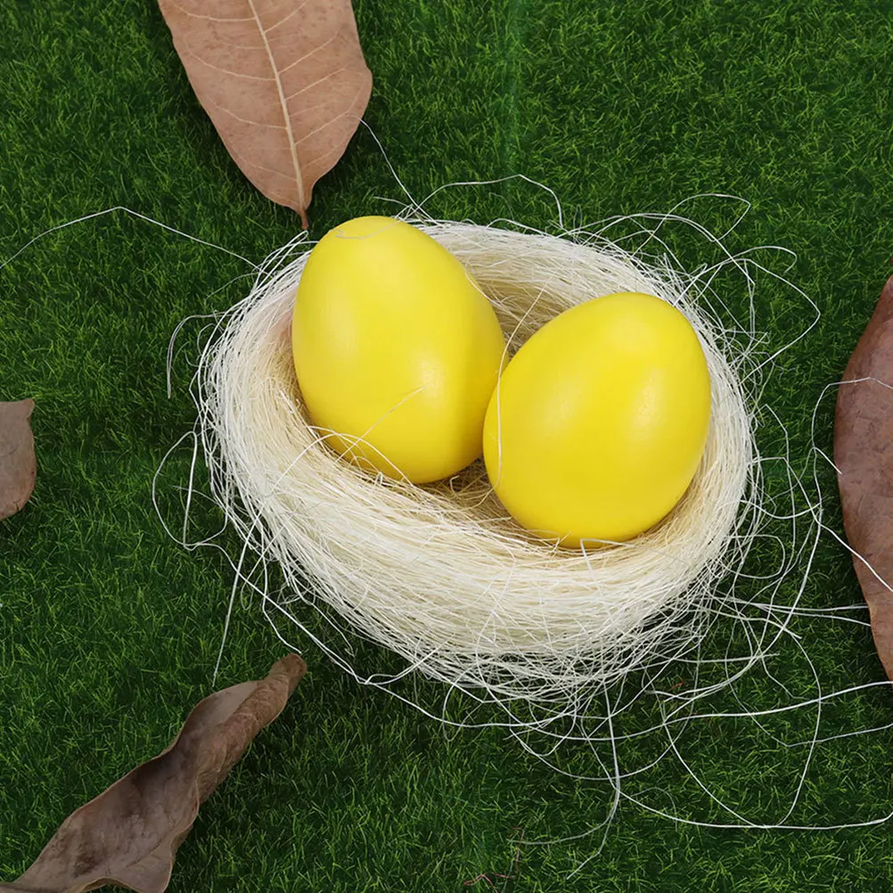 

10Pcs Mini Simulated Bird Nests Round Fake Nest for Food Garnish Table Styling Craft Accessory Party Decoration Layout Decor