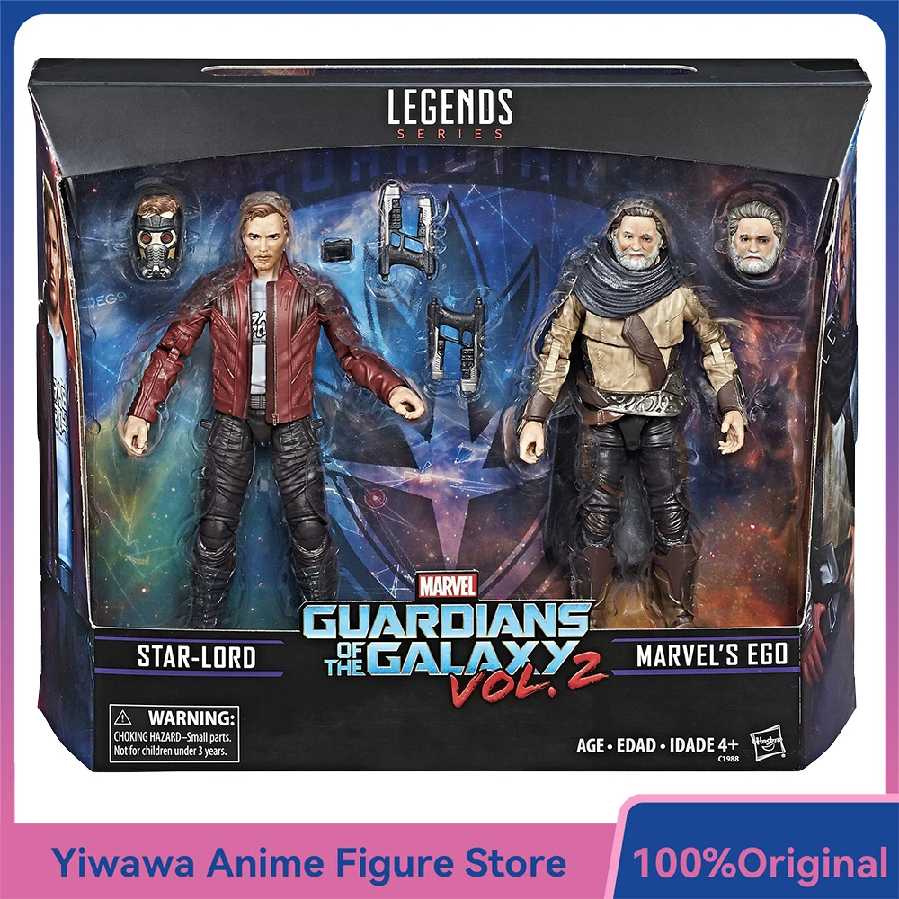 

[In-Stock] Hasbro Marvel Legends Series Ego & Star-Lord (Guardians of the Galaxy Vol. 2) 2-Pack-Set 15cm Anime Figure Model Toys