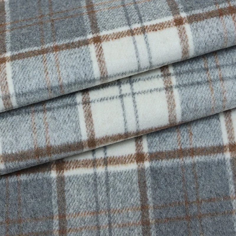 100x148cm Soft Thick Vintage Wool Plaid Fabric DIY Jacket Coat Dress Suit Material for Men Women Autumn Winter Clothing Supplies view 2