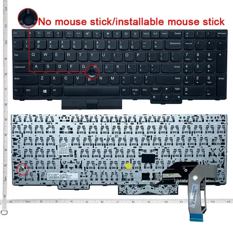 Multi‑Language Laptop Keyboard For Thinkpad E580 E590 L580 T590 P52 P53 T15 Gen1 Gen2