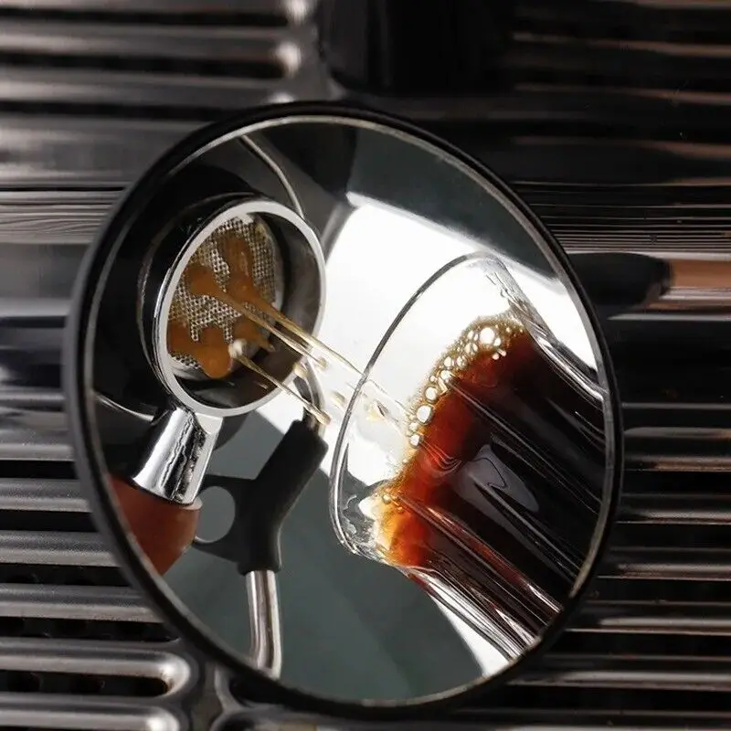 Espresso Shot Mirror for Coffee Making Extraction Observation  Stainless steel mirror and magnetic adjustable base