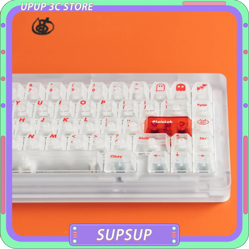 

LeleLab SupSup Keycaps Set Light Transparent ABS Keycap For Mechanical Keyboard 137Keys Relegendables Key Caps Gamer Accessorie