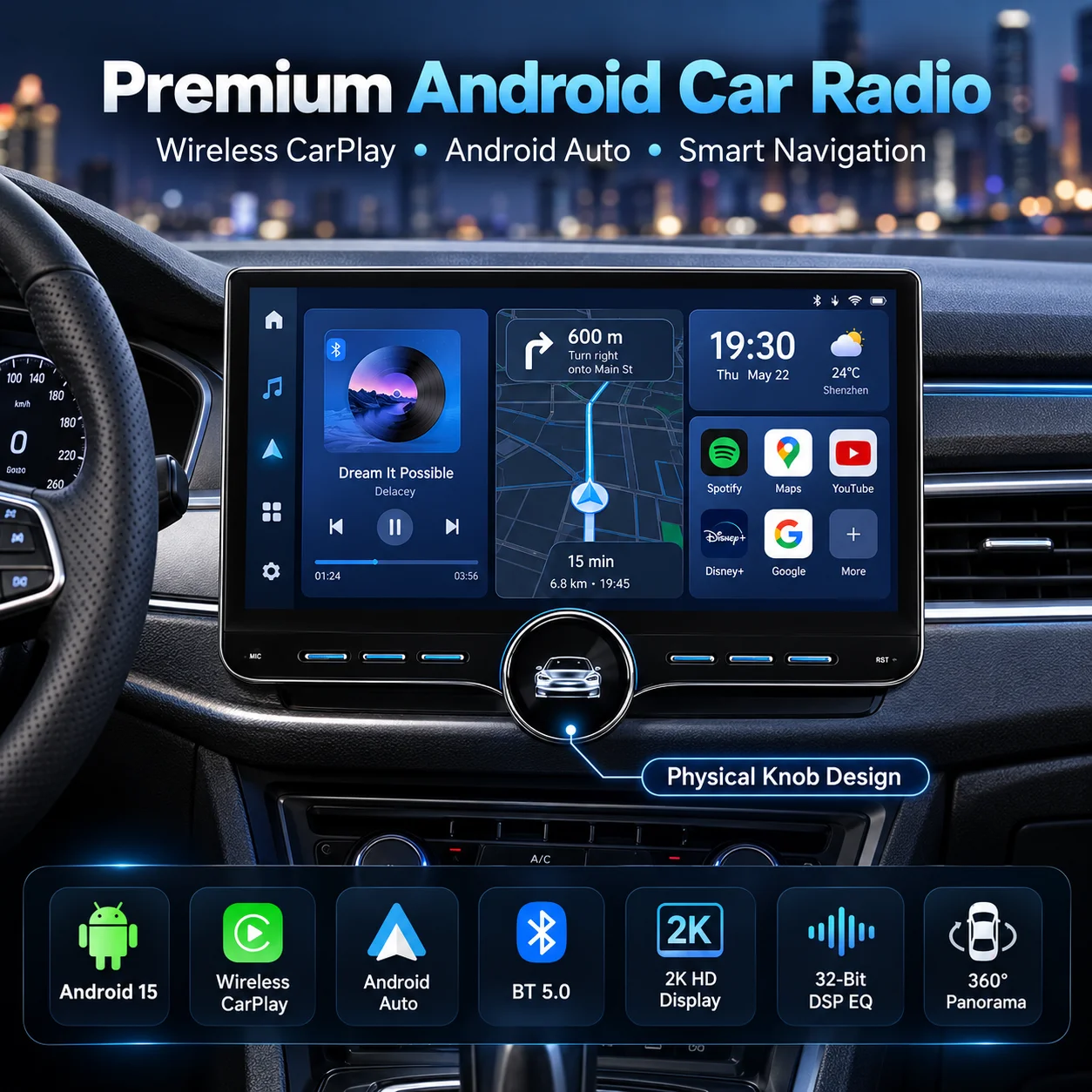 For MINI Cooper F55 F56 F57 2014-2019 11.5 Inch Android 15 Car Radio Wireless CarPlay Android Auto GPS Navigation Touch Screen