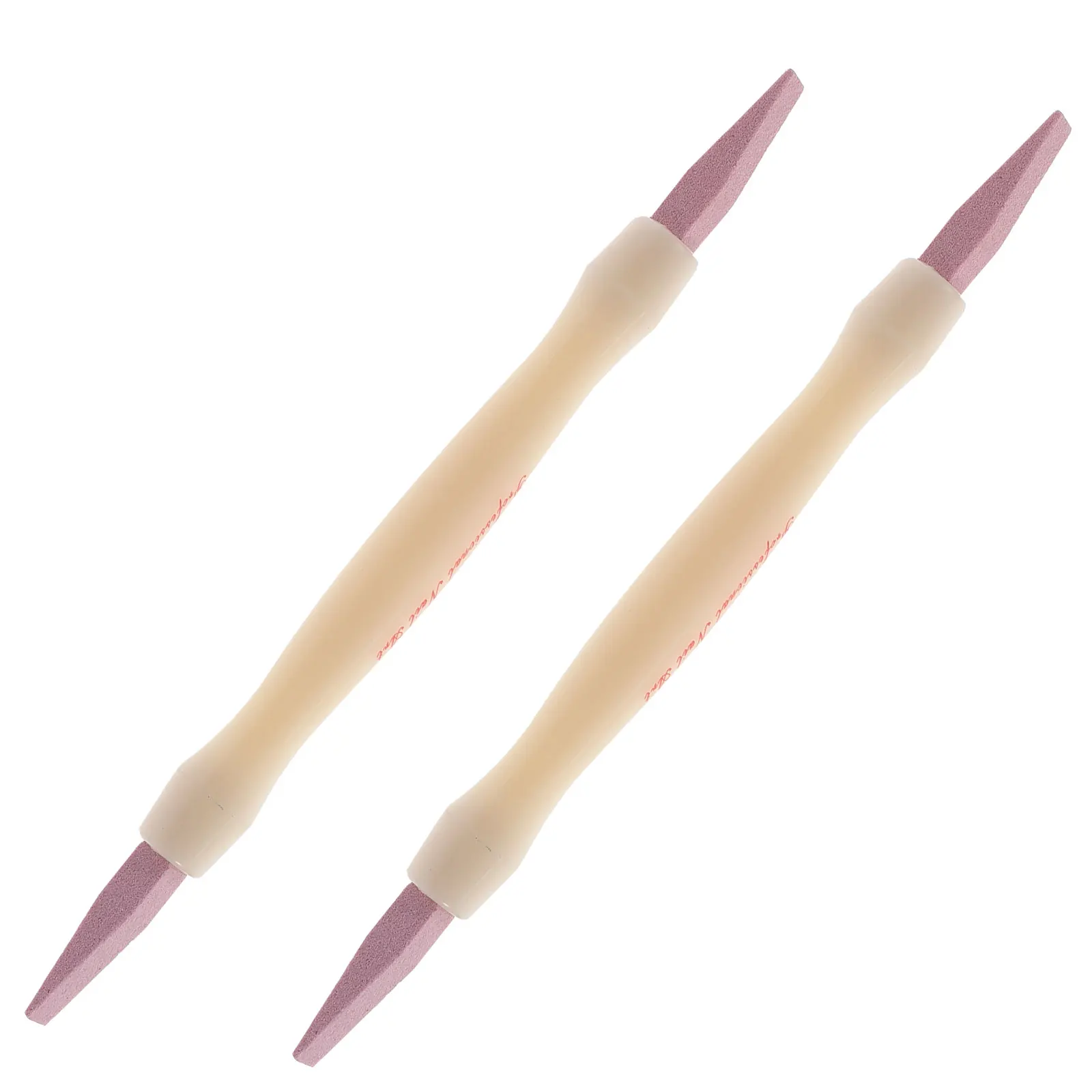 

2PCS Double-headed Rod Fingernail Pumice Natural Manicure File Dead Skin Remover Buffing Tool Nail Care Polishing