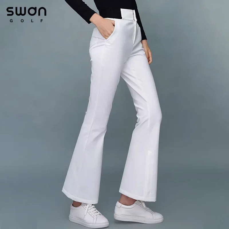 SG Golf Pants Women Spring Thick High Waist Trousers  Korean Sports Slim Warm Long Elastic Pants Daily Leisure All-match Outdoor