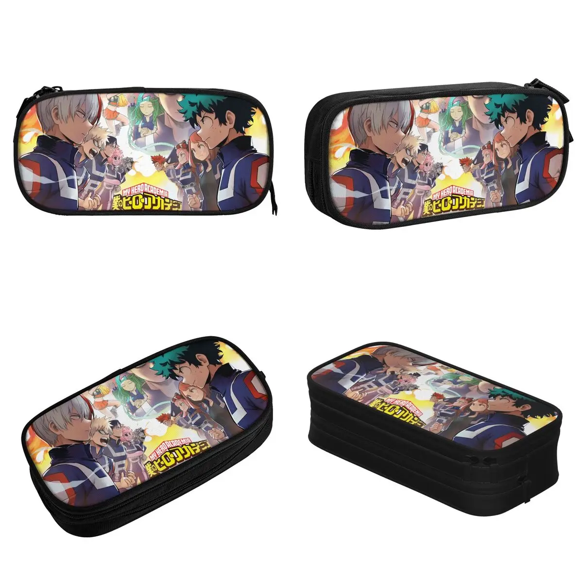 Imagem -02 - Hero Academia Grande Capacidade Lápis Cases Creative Pen Bolsa para Menina e Menino Lápis Cosméticos Material Escolar my