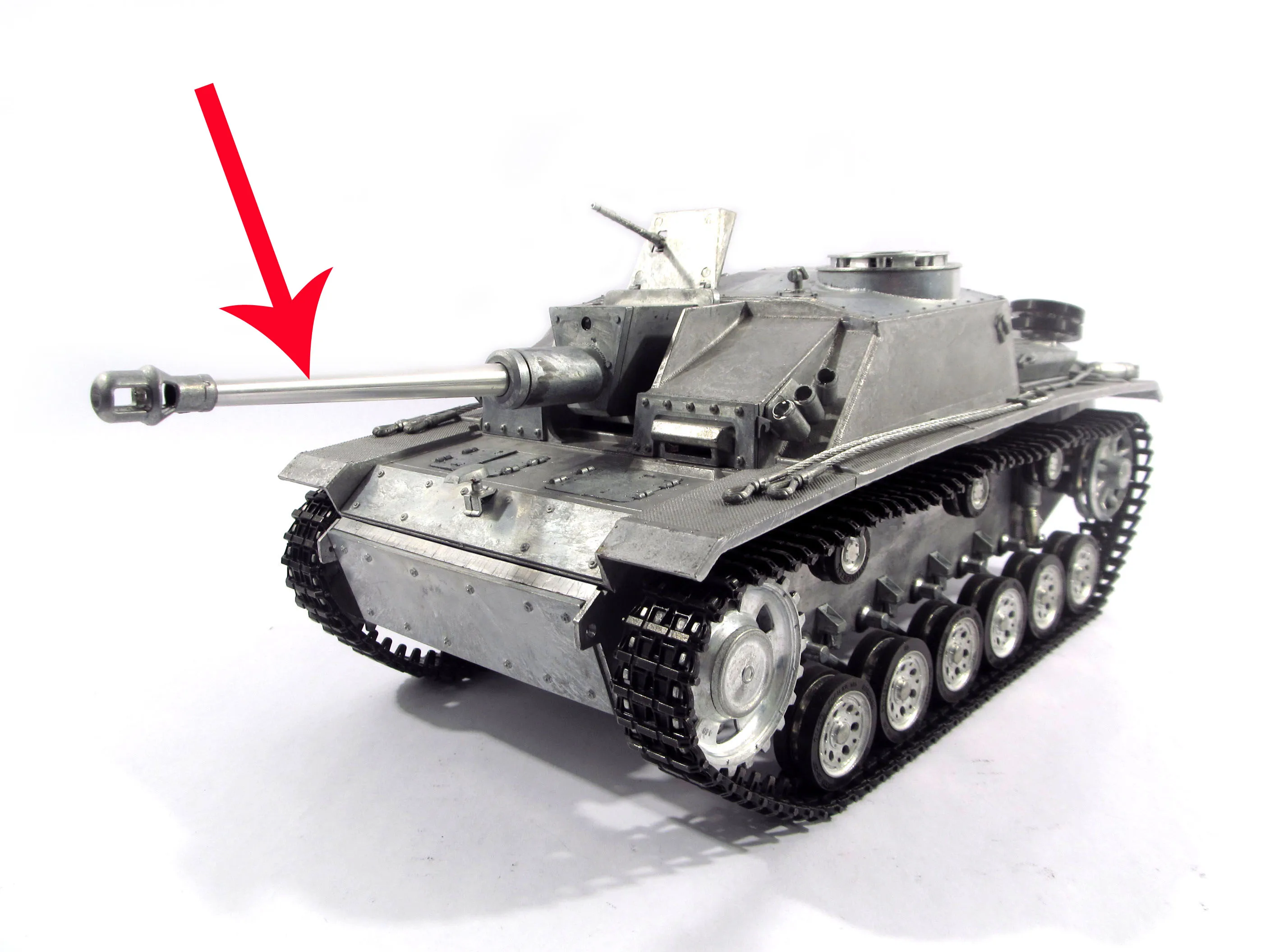 Mato metal parts Metal barrel  - Heng Long Rc Tank 1/16 Upgrade Metal recension och pris