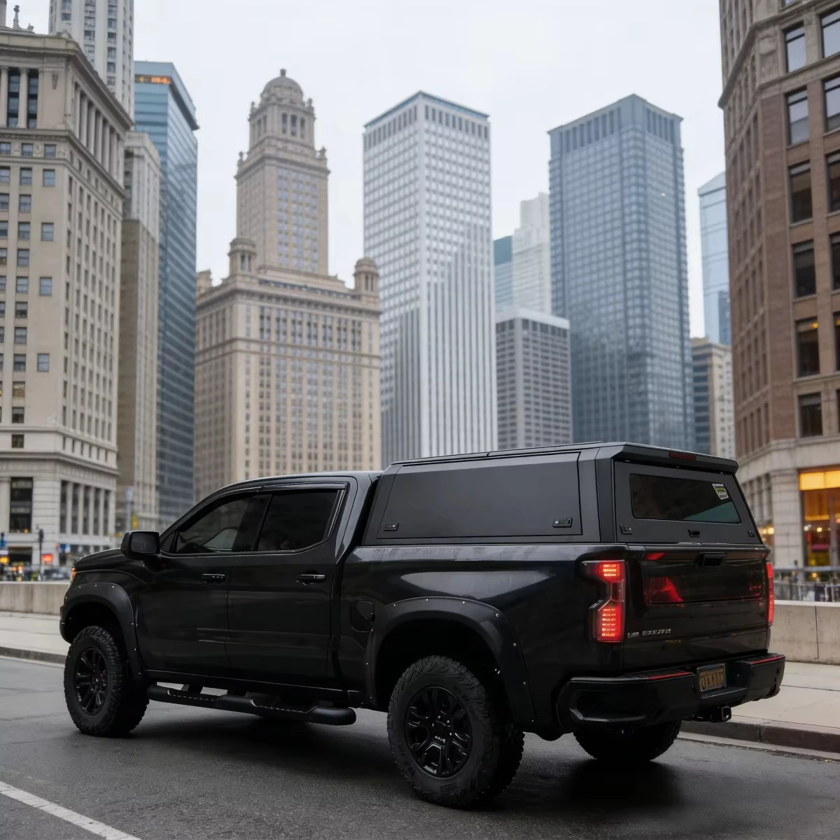 Pickup Truck Bed Cover Aluminum Truck Canopy Topper Hardtop Cap for  F150 2015+/CHEVY SILVERRADO 1500 2019// SIERRA 1500