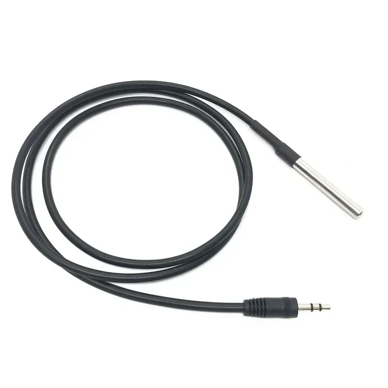 Tuya WIFI Zigbee 3m 5m Waterproof DS18b20 3.5mm headphone audio frequency cable control temperature device temperature sensor