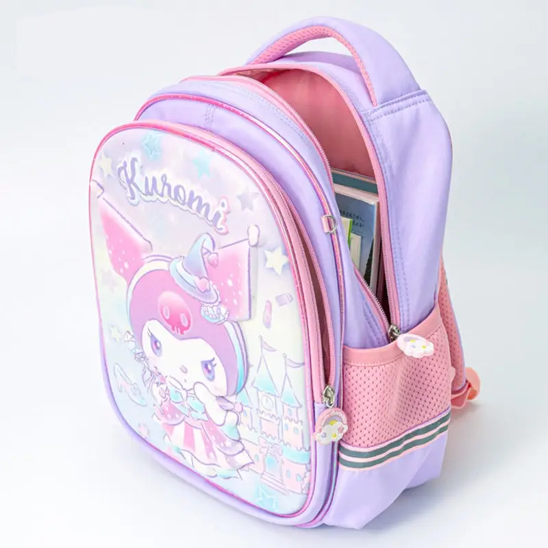 Sanrio Kuromi My Melody Children Backpack Cute Cartoon Large Capacity School Bag for Students