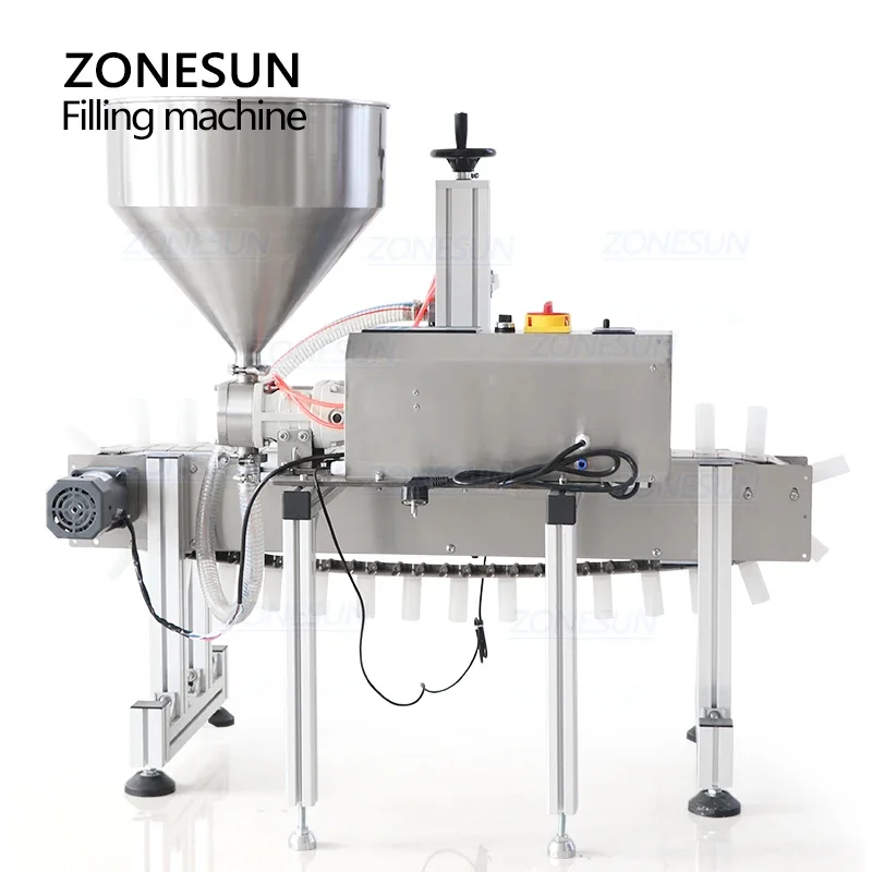 Zonesun ZS-DTGT900CZ máquina de enchimento automática de pasta para tubo macio pasta de dente creme para as mãos loção produção de embalagens de cosméticos
