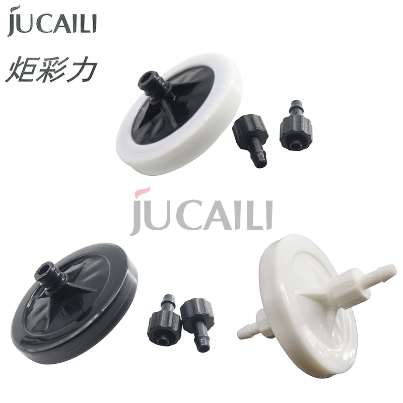 Jucaili 10pcs Big Disc Ink Filter 45mm for Konica Speatra Polaris XAAR Print Head for Gongzheng Inkjet Printer UFO Ink Filter