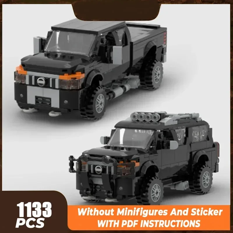 

Модель городской автомобиль Moc, строительные кирпичи, Speed Champion 4X4, технология грузовика, модульные блоки, подарки, рождественские игрушки, наборы «сделай сам», сборка