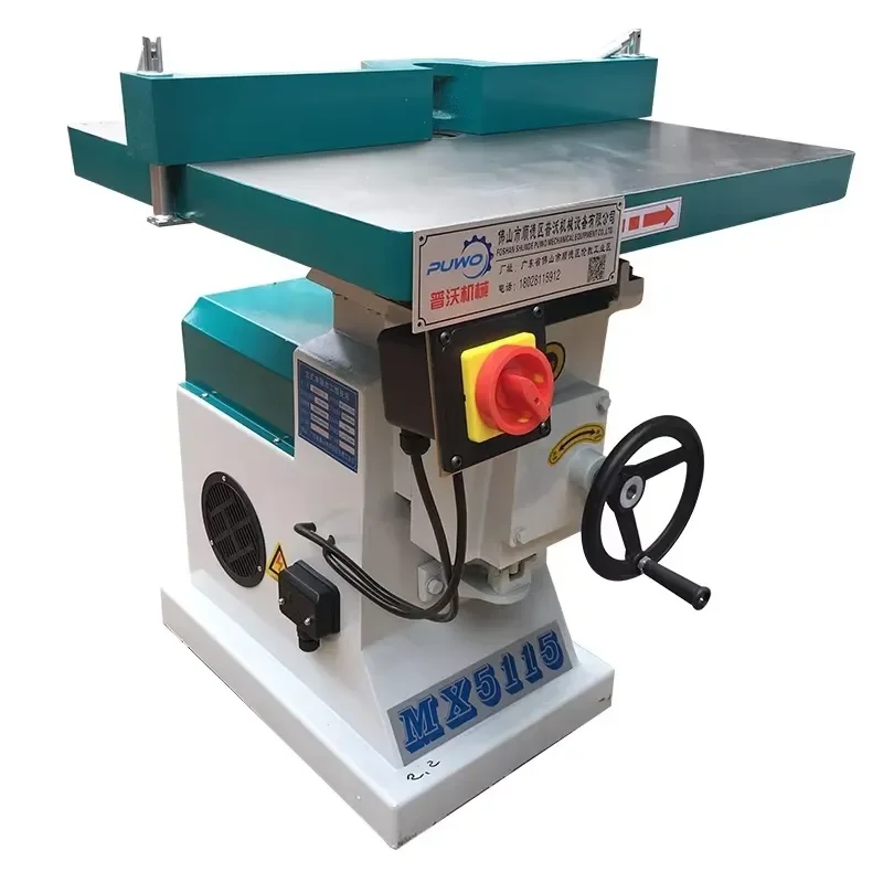 MX5115 High Speed Vertical Wood Single Axis Spindle Moulder for Acrylic Furniture Trimming and Slotting Wood Engraving