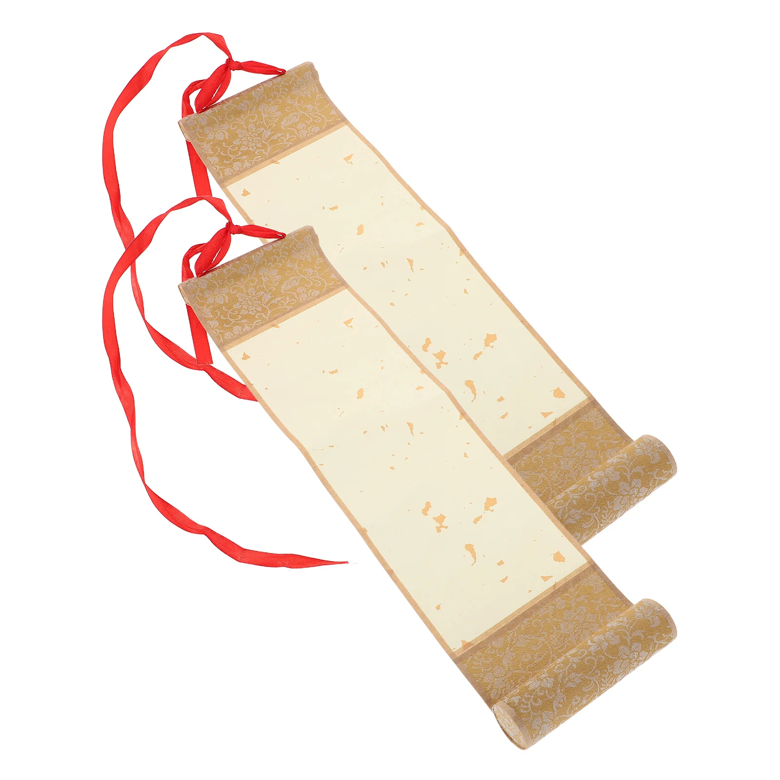 

2 шт., мини-прокрутка для каллиграфии, пустая китайская живопись, художественные проекты, посыпанная золотая гладкая поверхность для письма, сделай сам, для творчества, для Diy