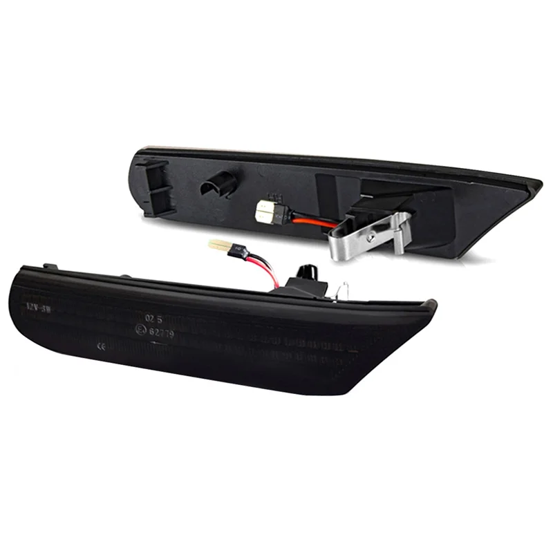 

Светодиодный боковой габаритный фонарь 2X для Boxster 986 996 911 Carrera Targa 1996-2004, указатель поворота, дымчатый черный