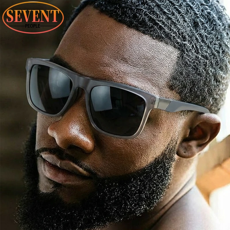 الاستقطاب المتضخم مربع فاسق النظارات الشمسية الرجال 2025 العلامة التجارية الفاخرة خمر Steampunk في الهواء الطلق نظارات شمسية للذكور القيادة ظلال