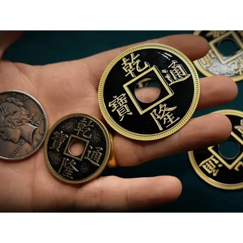 

Miser's Dream (Stage Chinese Coin) by Oliver Magic Classic Magic Tricks Gimmick 55mm Close Up Illusion Props Mentalism Comedy