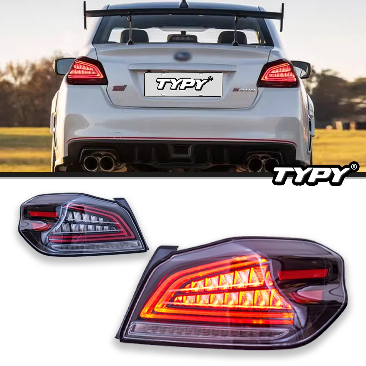 TYPY Car Lights For Subaru WRX 2015-2020 Taillight LED Projetor Tail Lamp Daytime Running Light Automotive Accessories