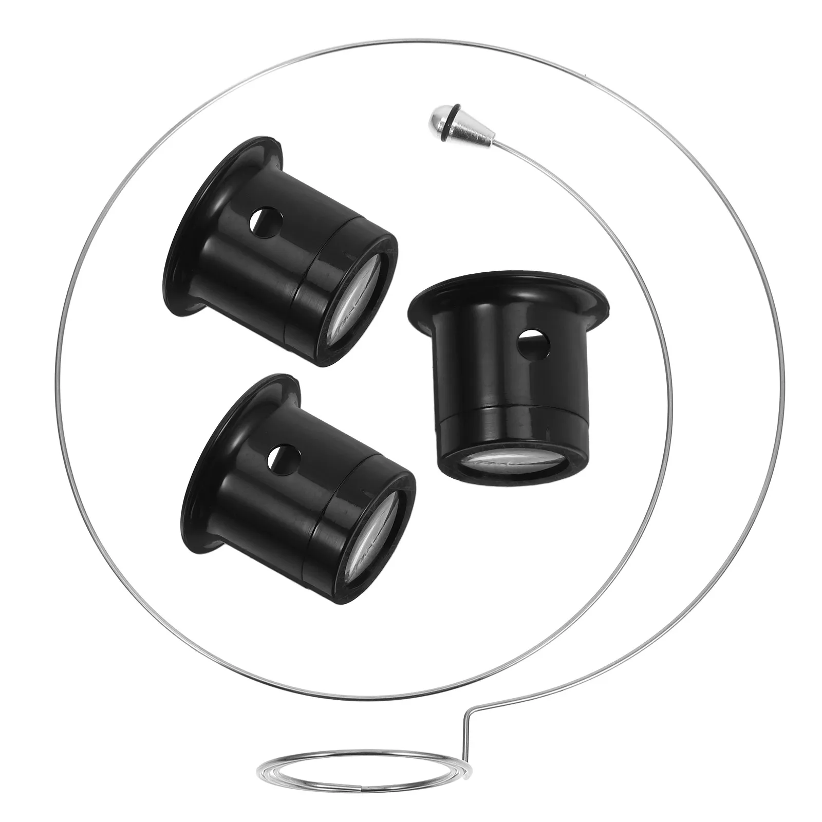 1Set Magnifying Loupe Set for Watchmakers Clip-on Eyewear Mount 3 Power Levels Precision Lens Jewelry Repair Tool Magnifier