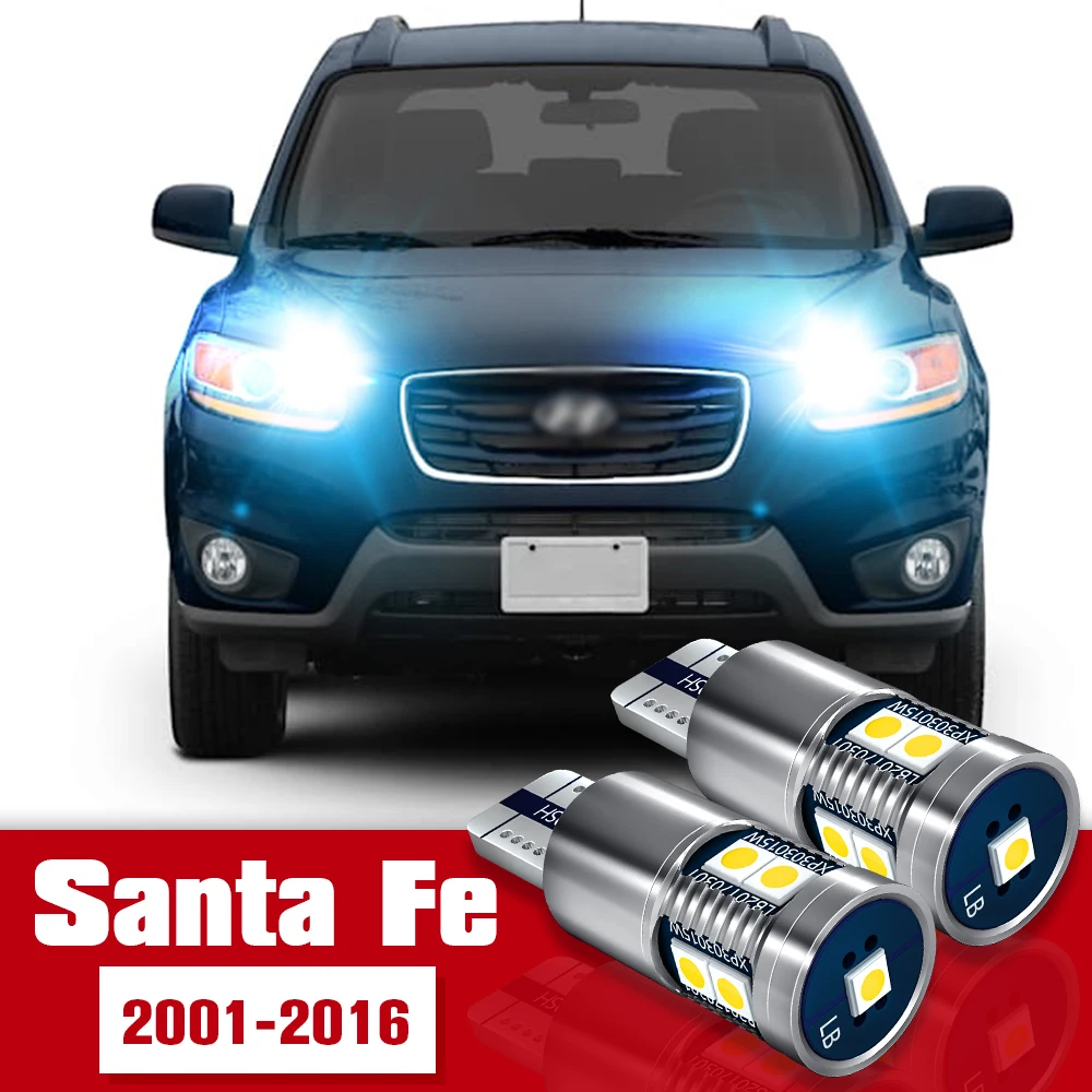 

2pcs LED Accessories Parking Light Bulb Clearance Lamp For Hyundai Santa Fe 1 2 3 2001-2016 2007 2008 2009 2010 2011 2012 2013