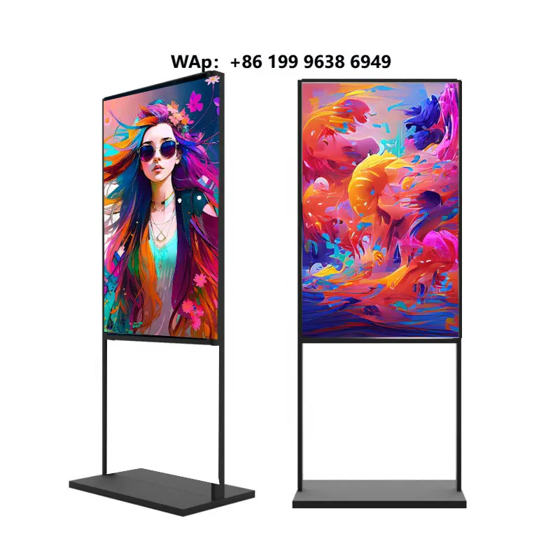 55-Inch double-sided 2500 Nit LCD window facing digital signage LCD high-brightness advertising screen window facing