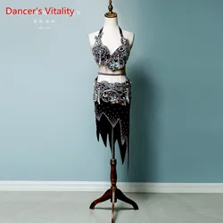 Custom Made Belly Dance Costumes Women New Suit Sexy Oriental Dance Waist Chain Skirt High-end Custom