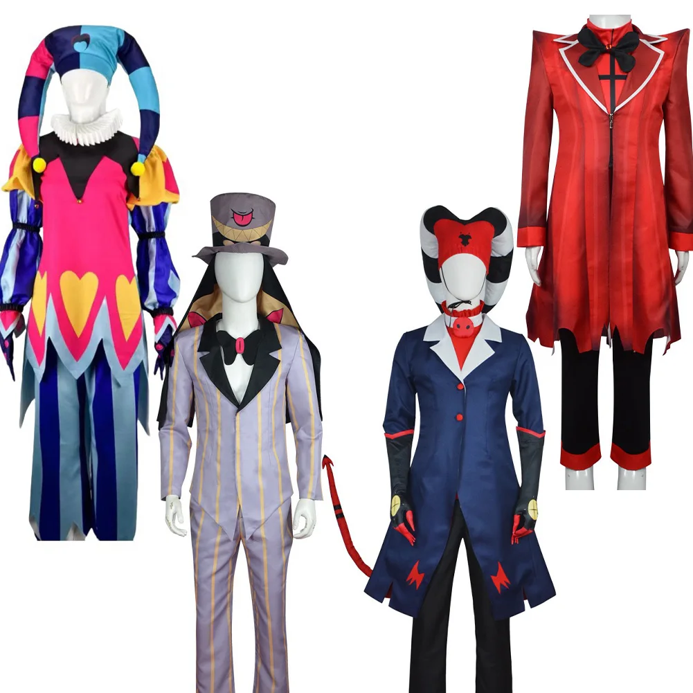 Alastor Fizzarolli Hazzbin Hotel Cosplay Costume Disfraz Lucifer Vox Halloween Carnival Party Custom Size