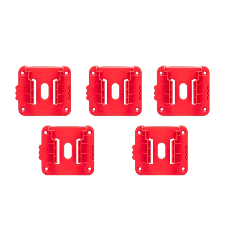 5PCS For Milwaukee M18 Battery Holder For 18V Lithium Battery Secure & Organized Battery Storage Solution