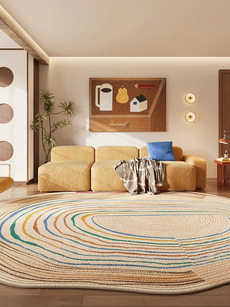 Irregular 2026 New Carpet Living Room Modern Sofa Tea Table Floor Rug for Bedroom Decor Bedside Floor Mat Nordic Style Area Rug