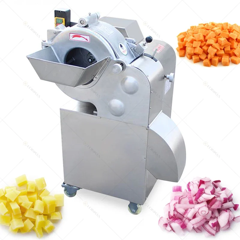 

industrial vegetable cutting machine vegetables fruit ginger potato carrot dicing slicing cube cutting machine