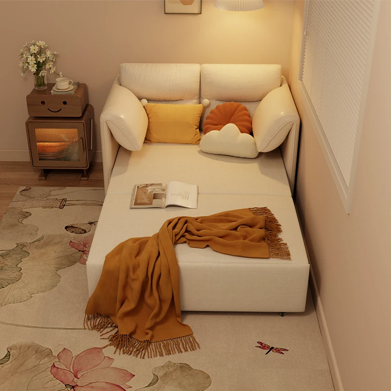 Sofa bed folding dual-purpose multi-functional retractable living room small apartment