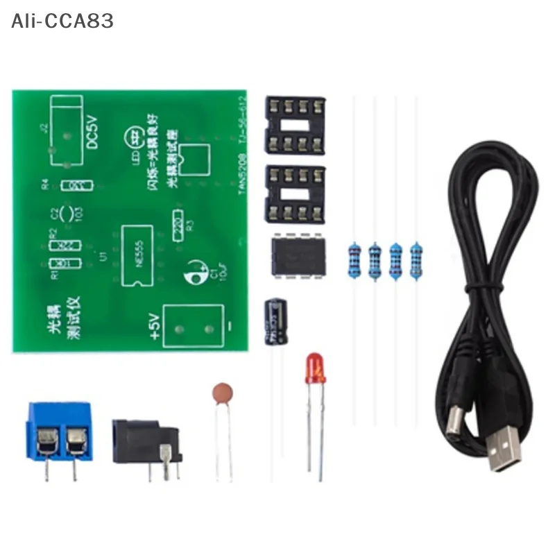 CCA83-Kit de prueba de optoacoplador, tablero de práctica de soldadura, piezas de repuesto de productos electrónicos DIY