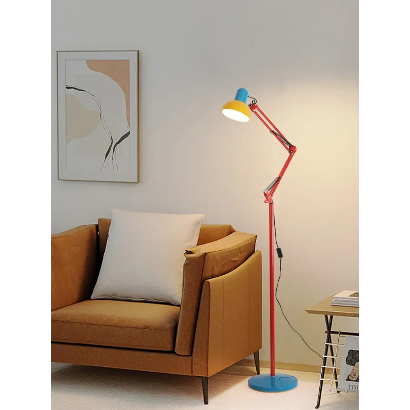 Memphis Color Floor Lamp Designer for Living Room Bedroom Rocker Standing Lamp Kids Room Study Room Decor Table Lighting